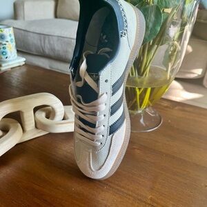 Adidas Cream and Black Handball Spezial Sneakers